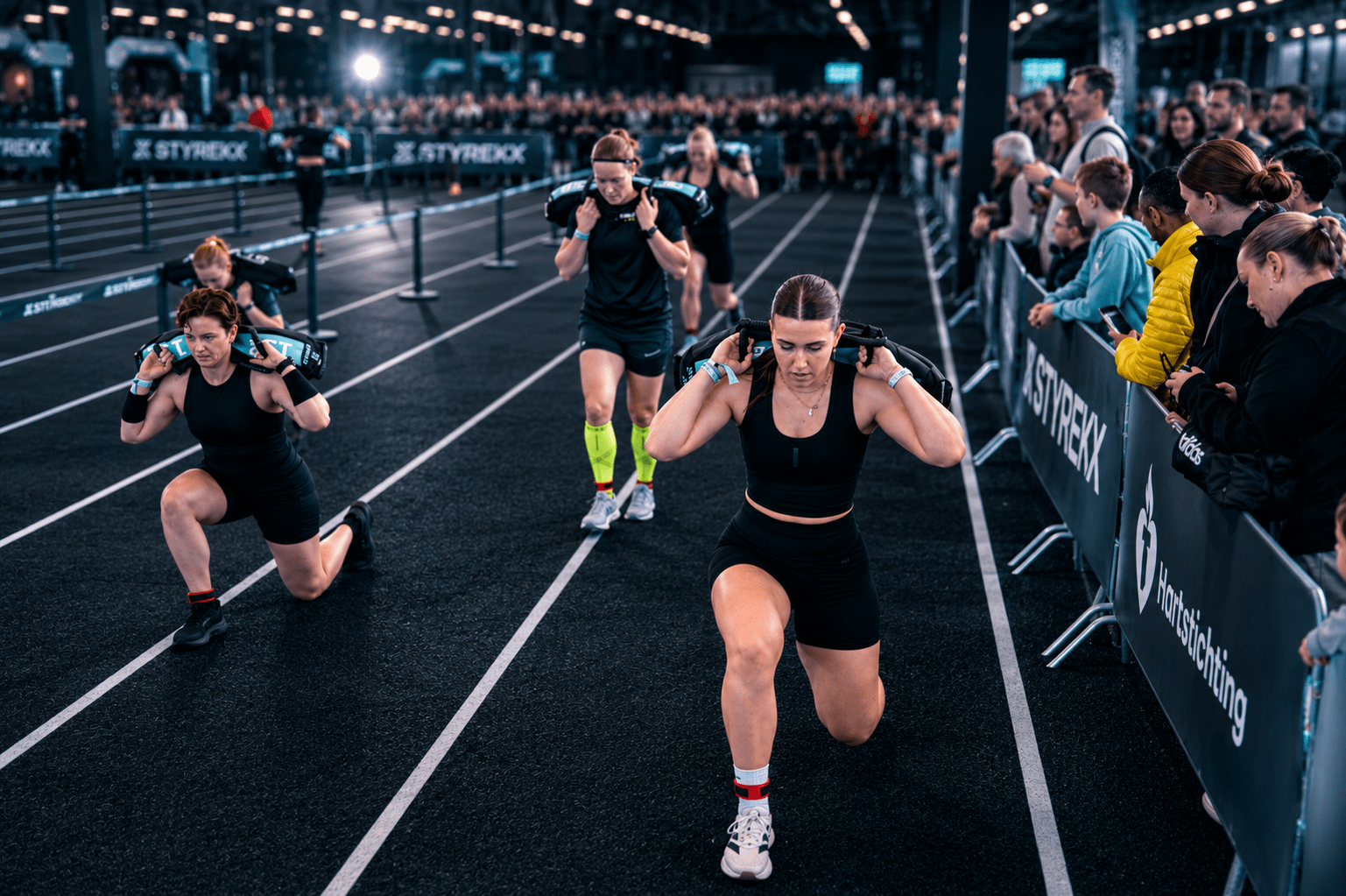 sandbag lunges styrekx fitness race trainingsschema